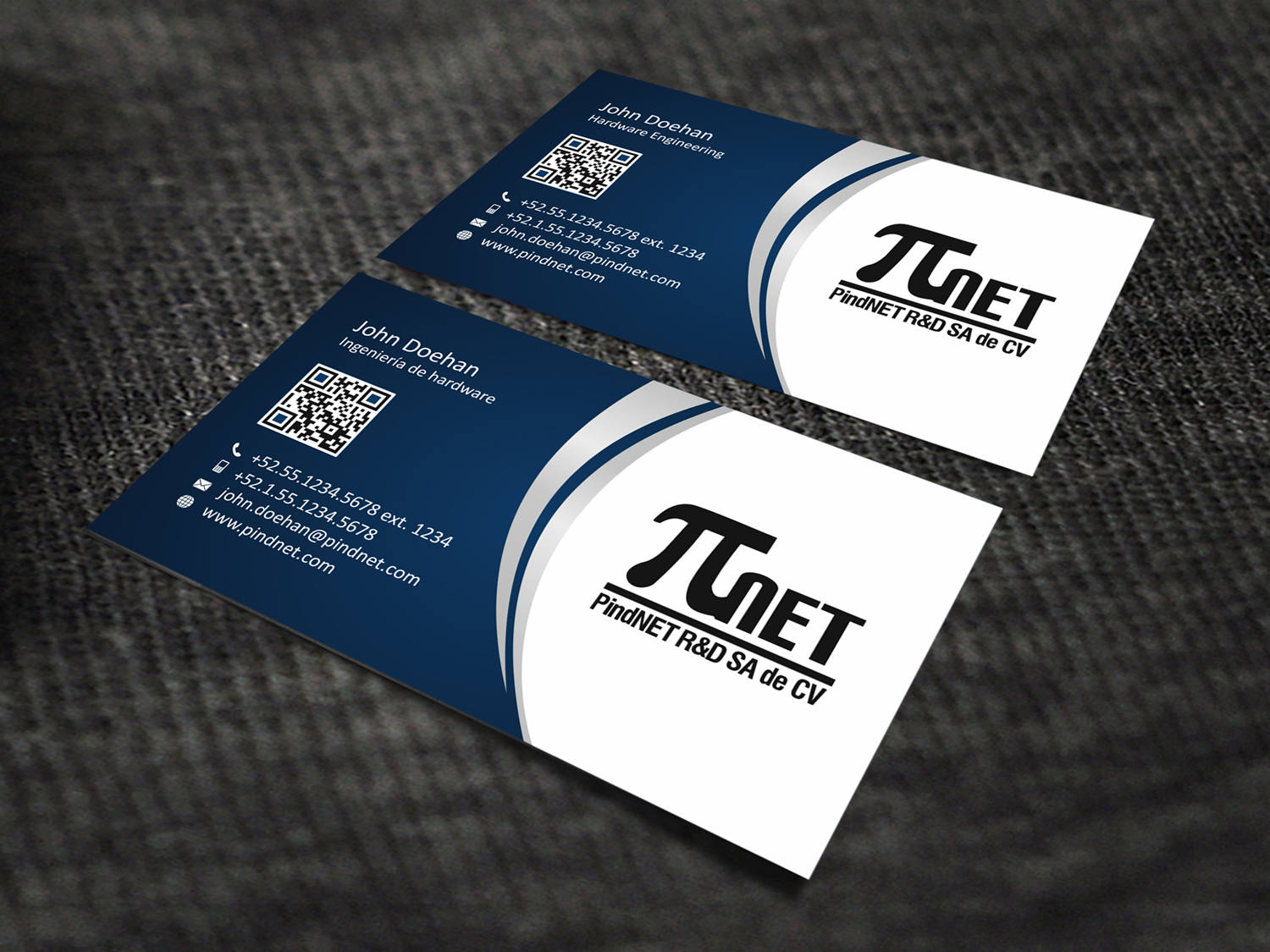 Business Card Design by SKYdesign for PindNET R&D SA de CV | Design #10834003