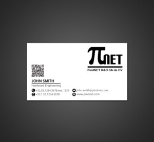Visitenkarten-Design von chandrayaan.creative für PindNET R&D SA de CV | Design: #10824111