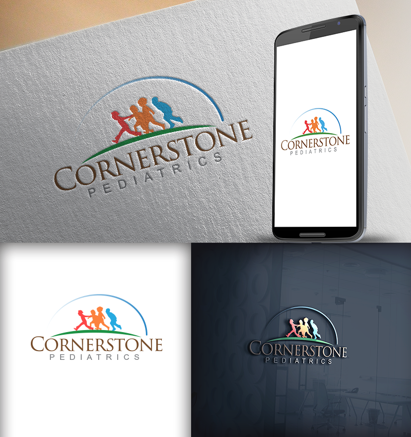 Logo Design by cracuz09 for Cornerstone Pediatrics  | Design #14398609