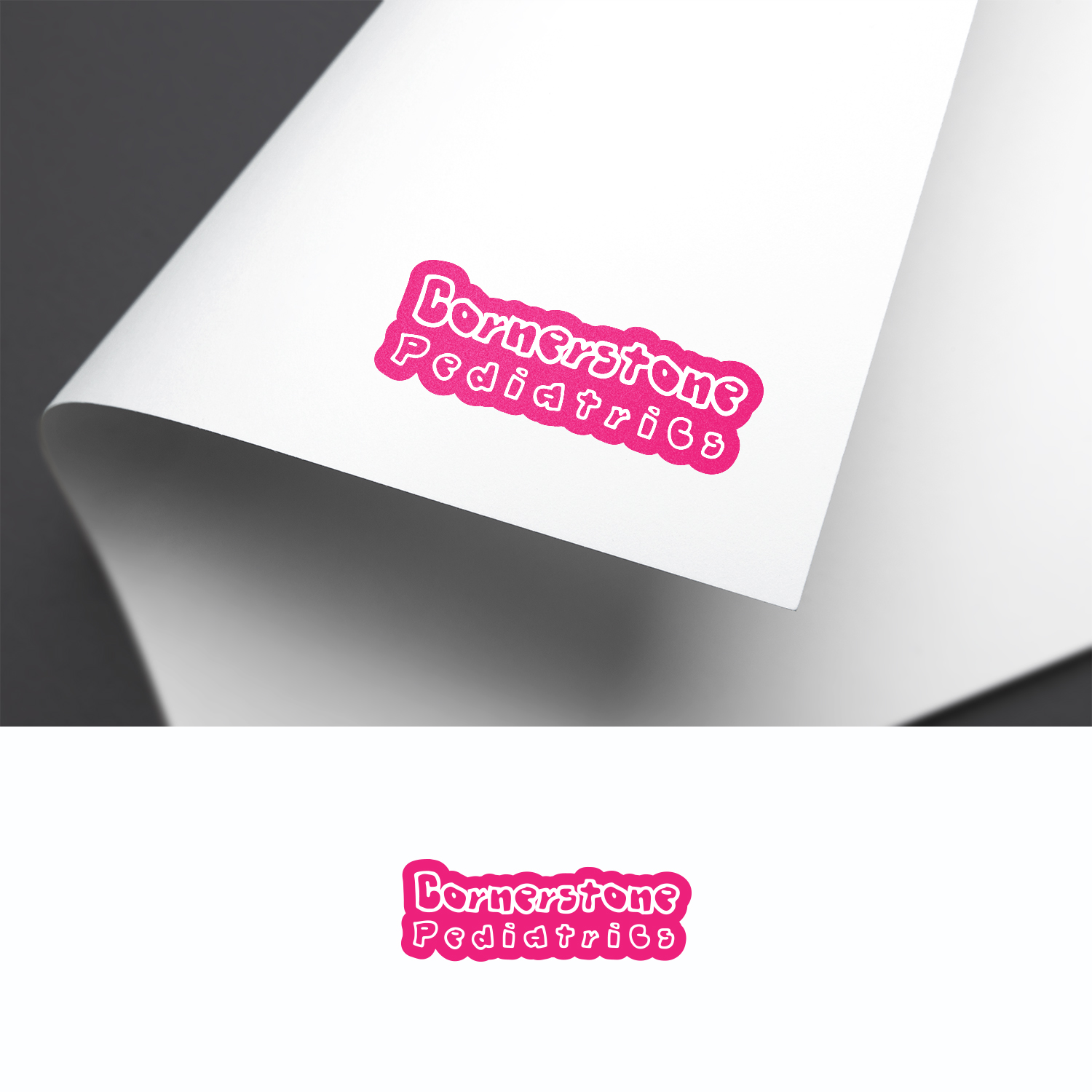 Logo Design by ADIZ Designs for Cornerstone Pediatrics  | Design #14362754