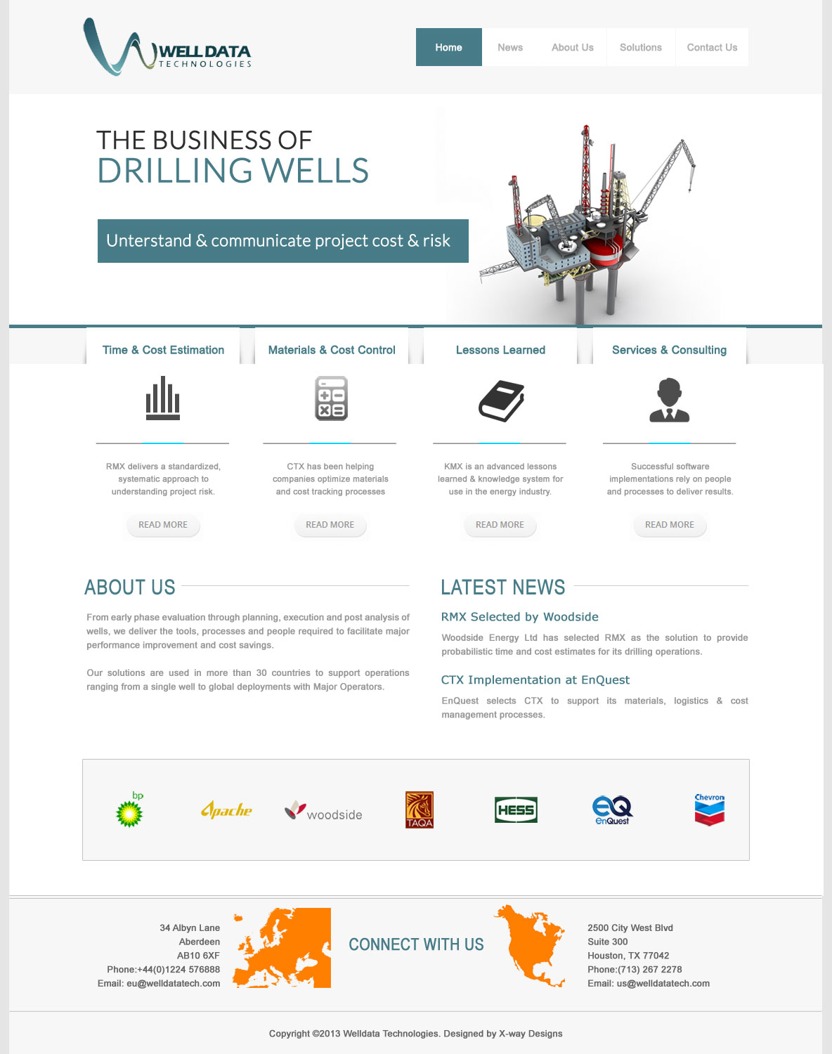 Web Design by Tariq Shamim for Well Data Technologies | Design #2268648
