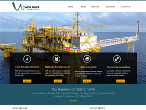 Web Design par designerkochi pour Well Data Technologies | Design : #2290245