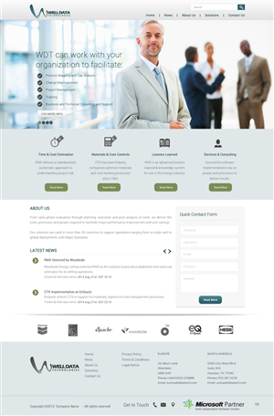 Web Design by pb for Well Data Technologies | Design: #2256927