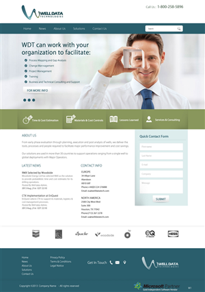 Web Design by pb for Well Data Technologies | Design: #2256928