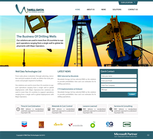 Web Design by pb for Well Data Technologies | Design: #2256932