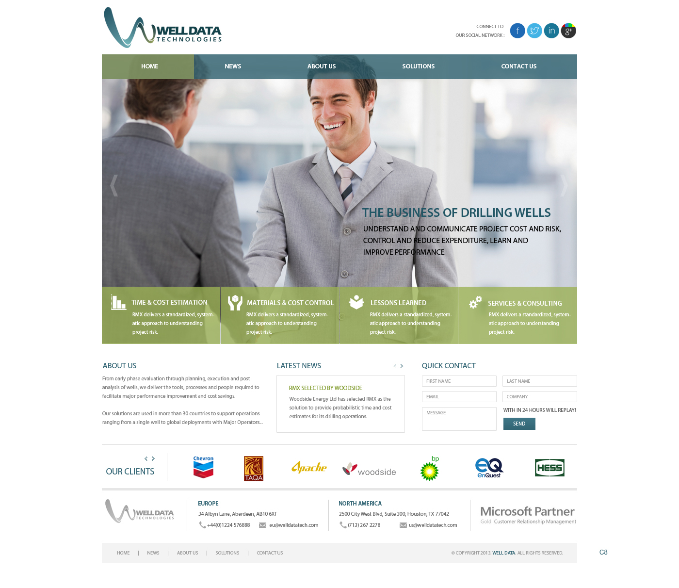 Diseño Web por pb para Well Data Technologies | Diseño #2256934