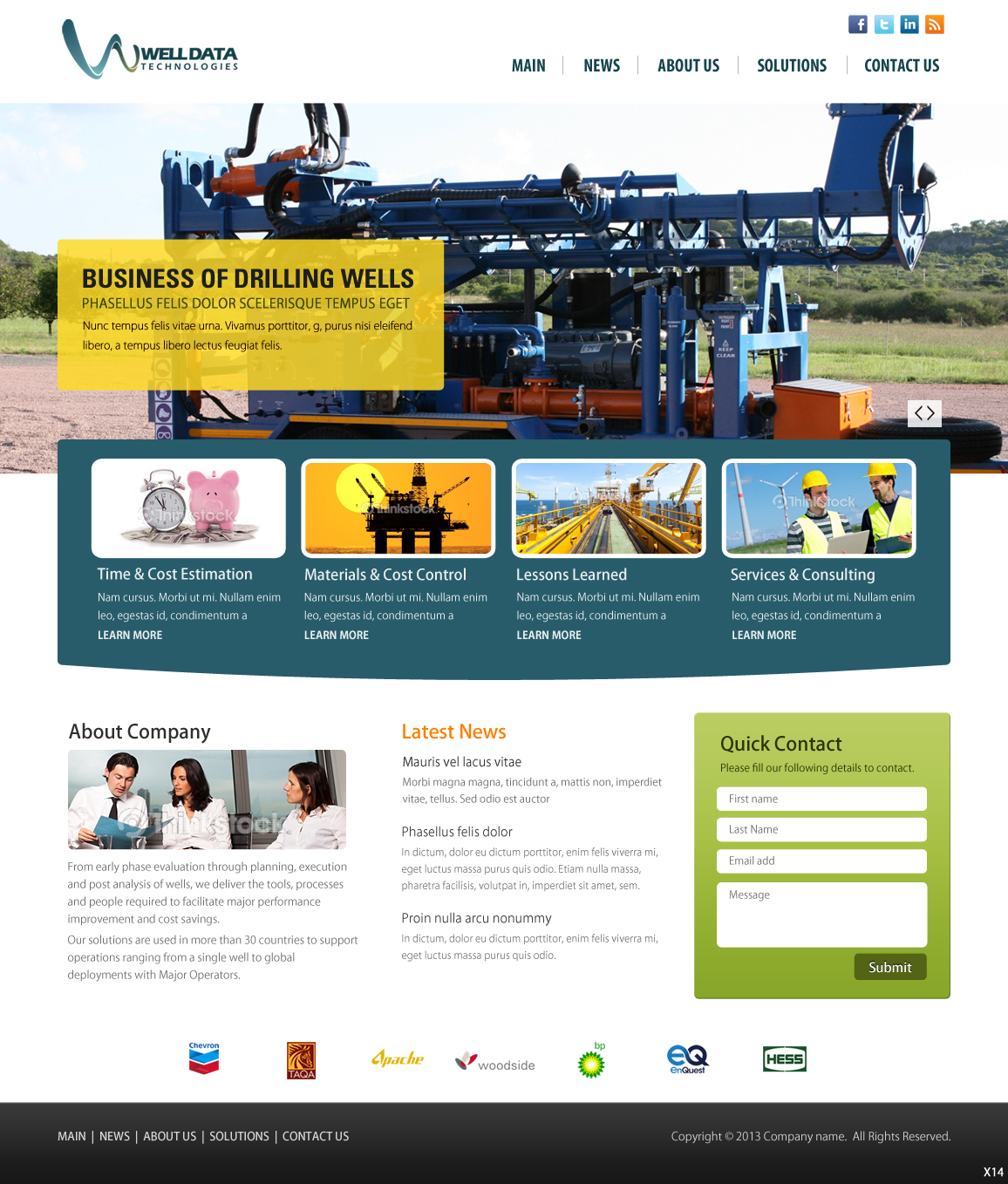 Web Design by pb for Well Data Technologies | Design #2256935
