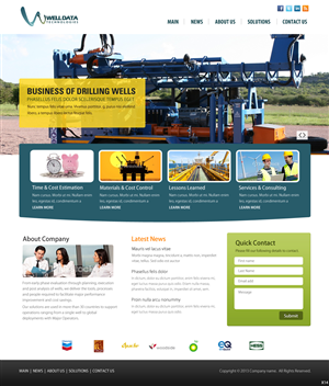 Web Design by pb for Well Data Technologies | Design: #2256935