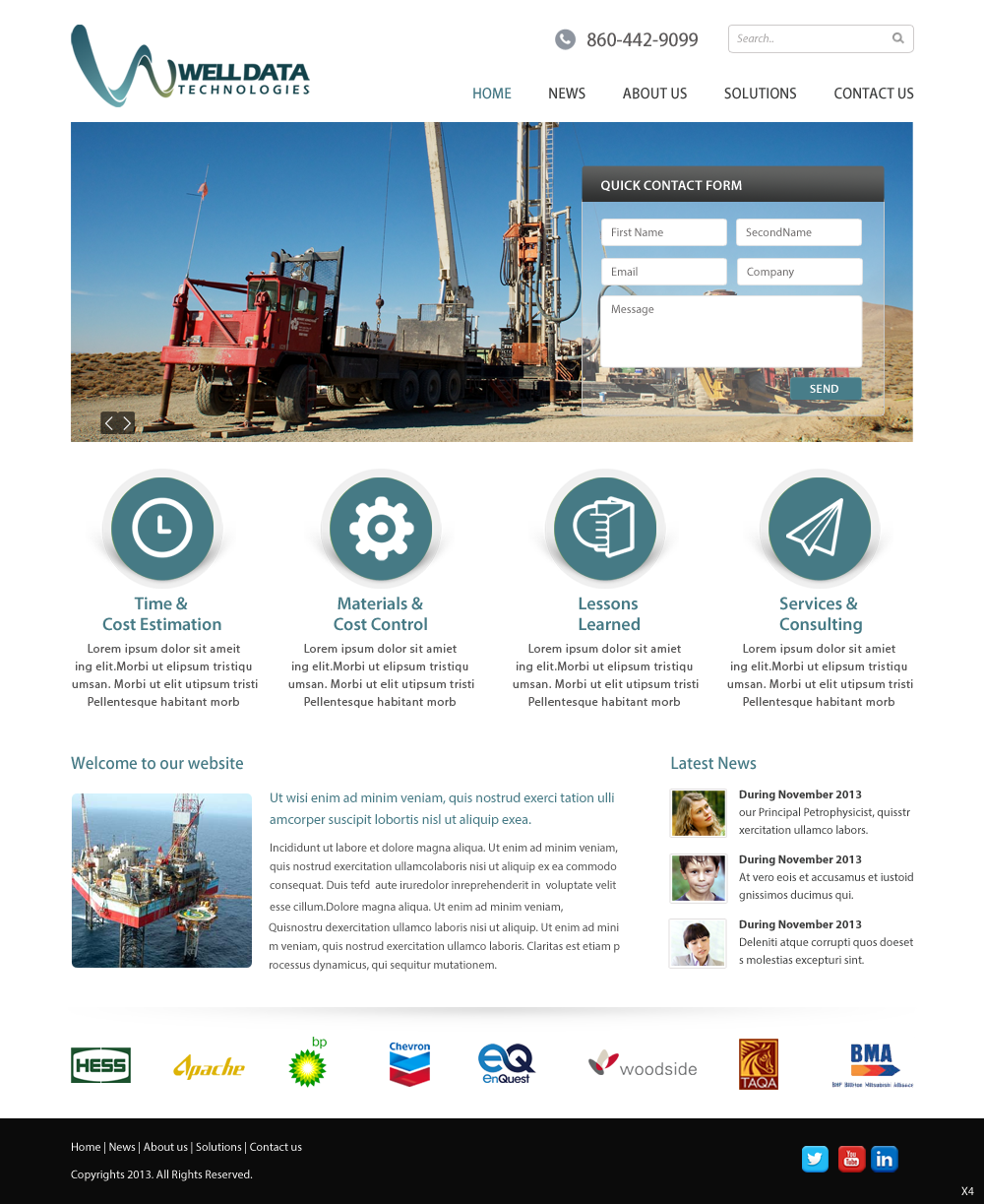 Web Design by pb for Well Data Technologies | Design #2263286