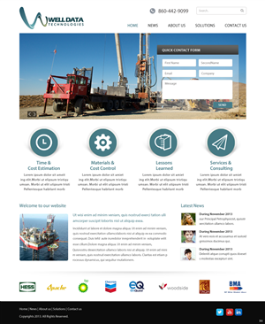 Web Design by pb for Well Data Technologies | Design: #2263286