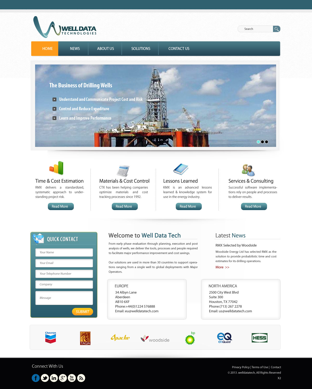 Web Design by pb for Well Data Technologies | Design #2263287