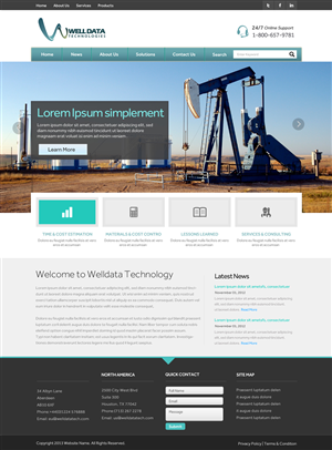 Web Design par OM pour Well Data Technologies | Design : #2255994