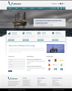 Web Design par OM pour Well Data Technologies | Design : #2279436