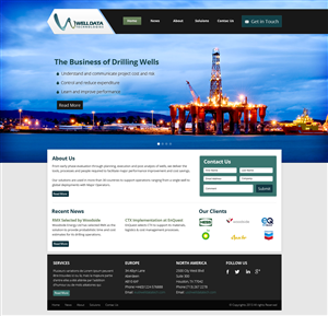 Web Design par OM pour Well Data Technologies | Design : #2279450