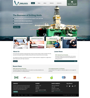 Web Design par OM pour Well Data Technologies | Design : #2279454