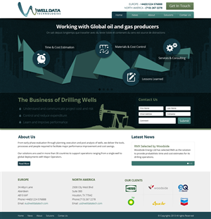 Web Design by OM for Well Data Technologies | Design: #2279461
