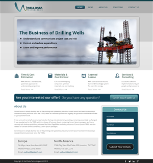 Web Design by OM for Well Data Technologies | Design: #2279465