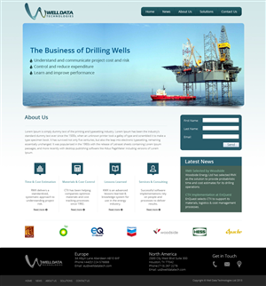 Web Design by OM for Well Data Technologies | Design: #2279479
