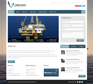 Web Design by OM for Well Data Technologies | Design: #2279505