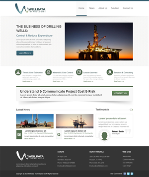Web Design by OM for Well Data Technologies | Design: #2279509