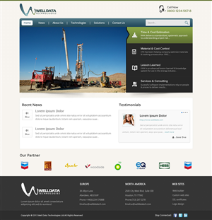 Web Design by OM for Well Data Technologies | Design: #2289471