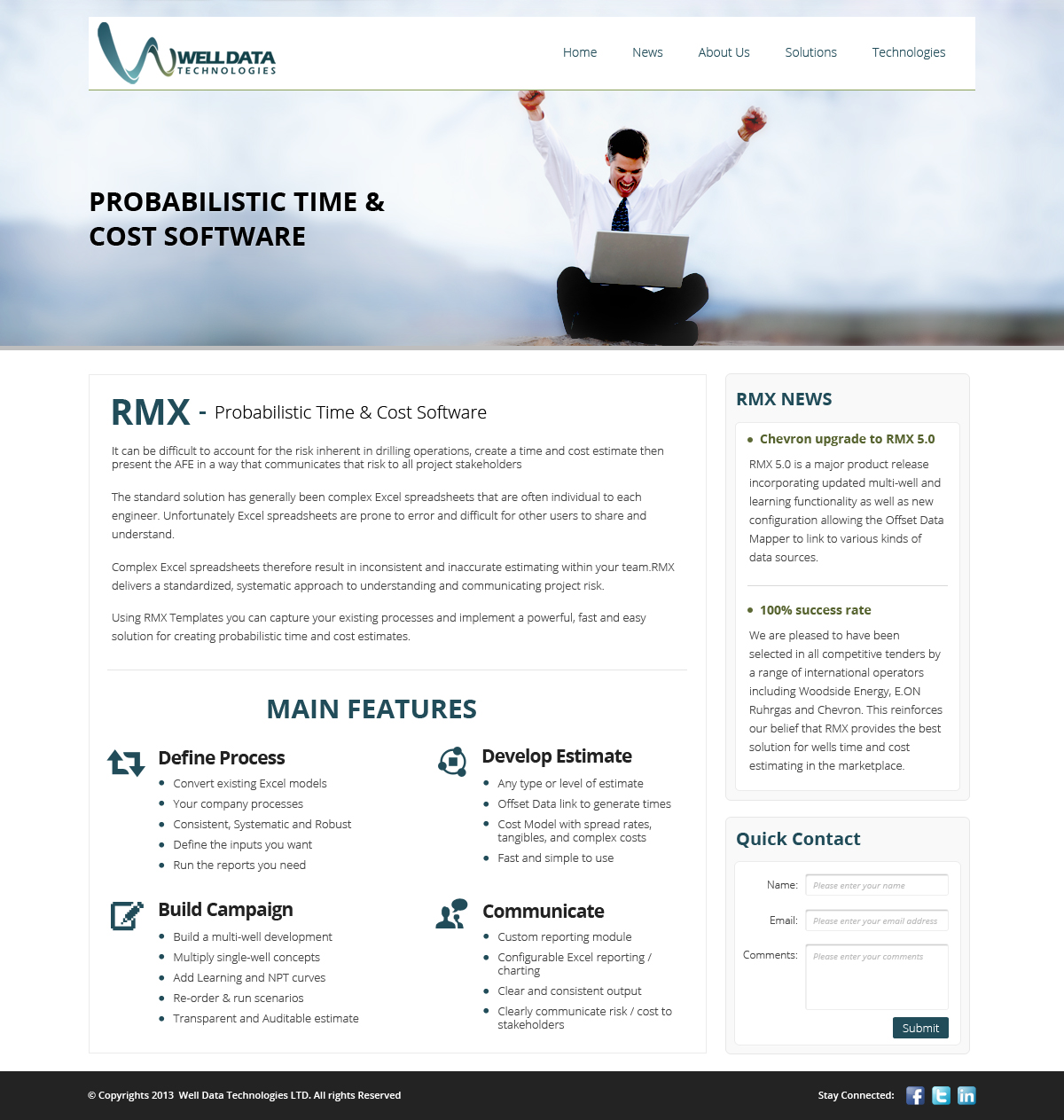 Web Design by OM for Well Data Technologies | Design #2293825