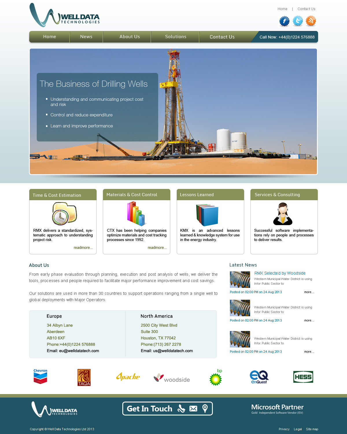 Web Design by Shine for Well Data Technologies | Design #2263696