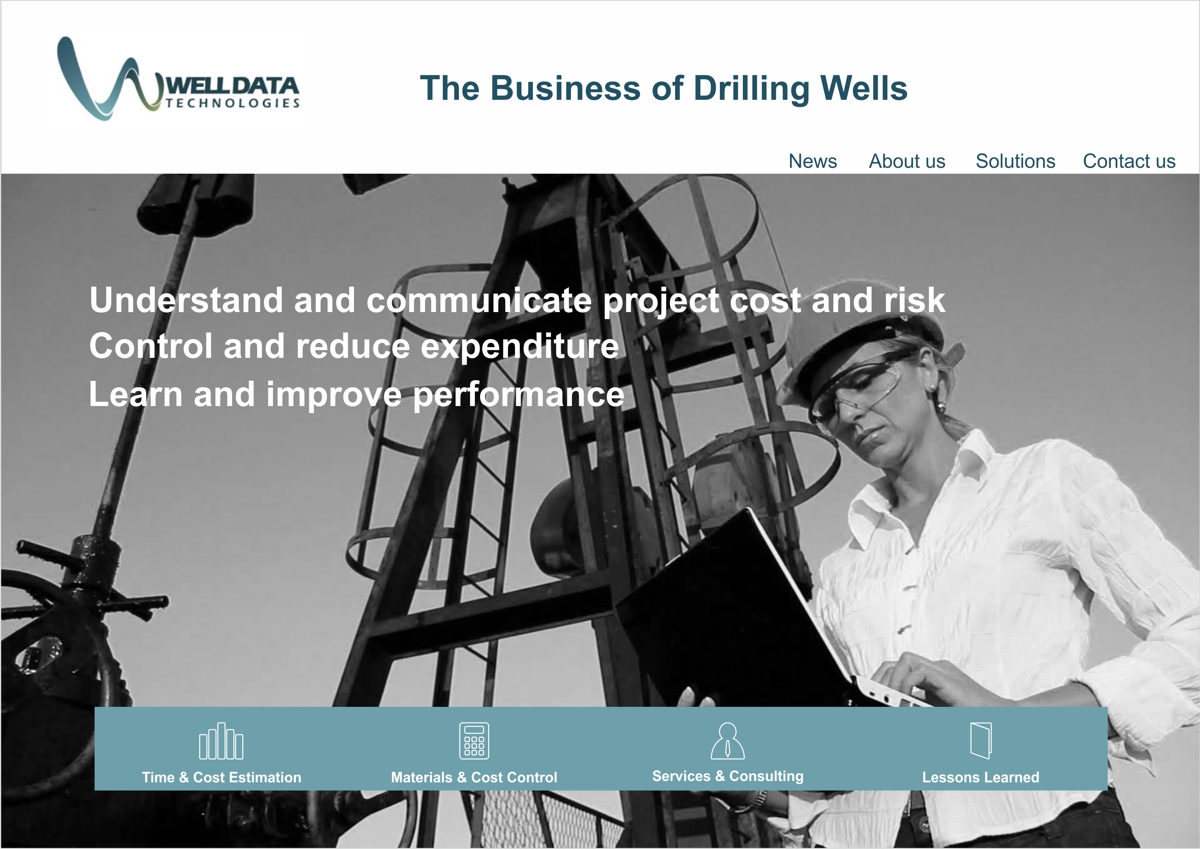 Web Design by IMAGE SOLUTION for Well Data Technologies | Design #2269563