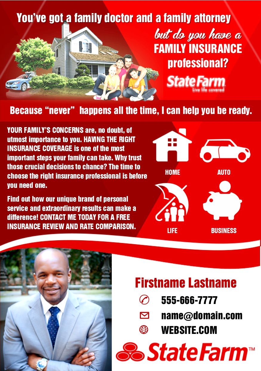 Design de Flyer par citygirl17 pour State Farm | Design #10970829