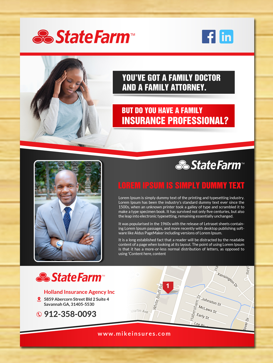 Flyer Design by innovative earth for State Farm | Design #10902824