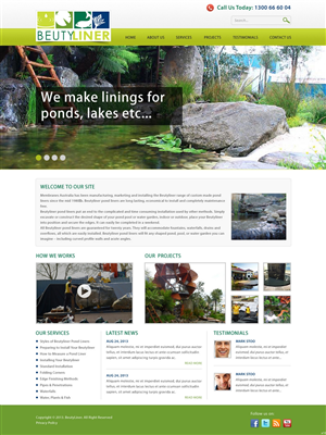 Web Design by pb for this project | Design: #2266999
