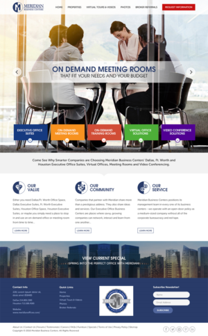 Meridian needs a modernized design | Web Design by RupalTechno