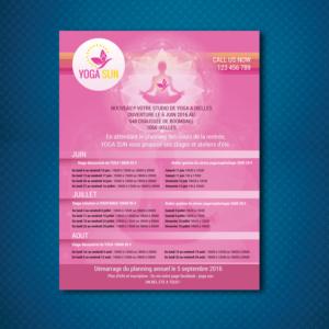 Flyer Design by uk for Yoga sun | Design: #10819621
