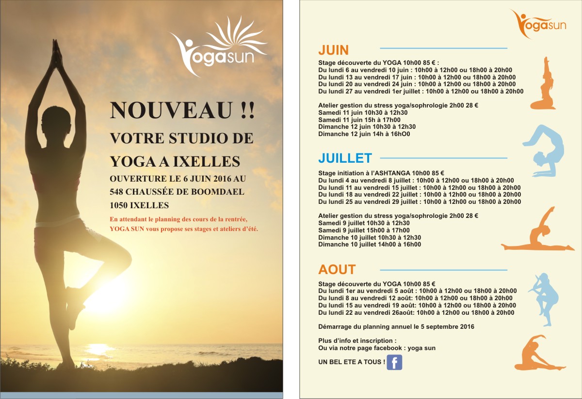 Flyer Design by Ramaling Belkote for Yoga sun | Design #10832001