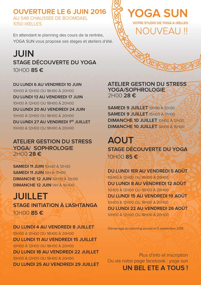 Flyer Design by Ellie Afonso for Yoga sun | Design #10866455