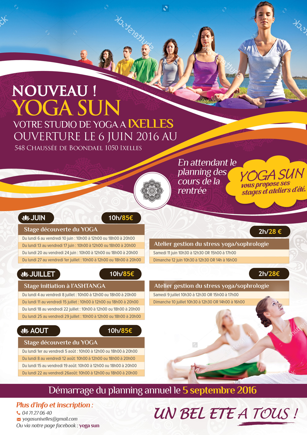 Flyer Design by designguru for Yoga sun | Design: #10873341