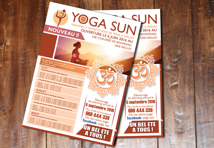 Diseño de Flyer por masterdigiprint para Yoga sun | Diseño #10829961