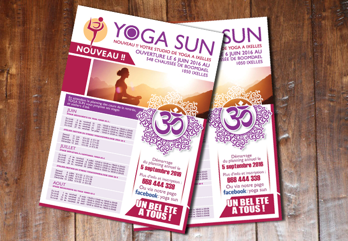 Diseño de Flyer por masterdigiprint para Yoga sun | Diseño #10829962