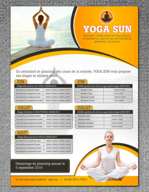 Flyer Design by creative.bugs for Yoga sun | Design: #10839725