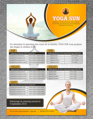 Flyer Design by creative.bugs for Yoga sun | Design: #10839726