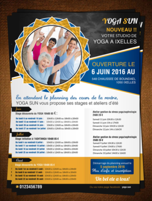 Flyer Design by creative.bugs for Yoga sun | Design: #10871061