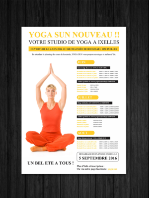 Flyer Design by ecorokerz for Yoga sun | Design #10837799