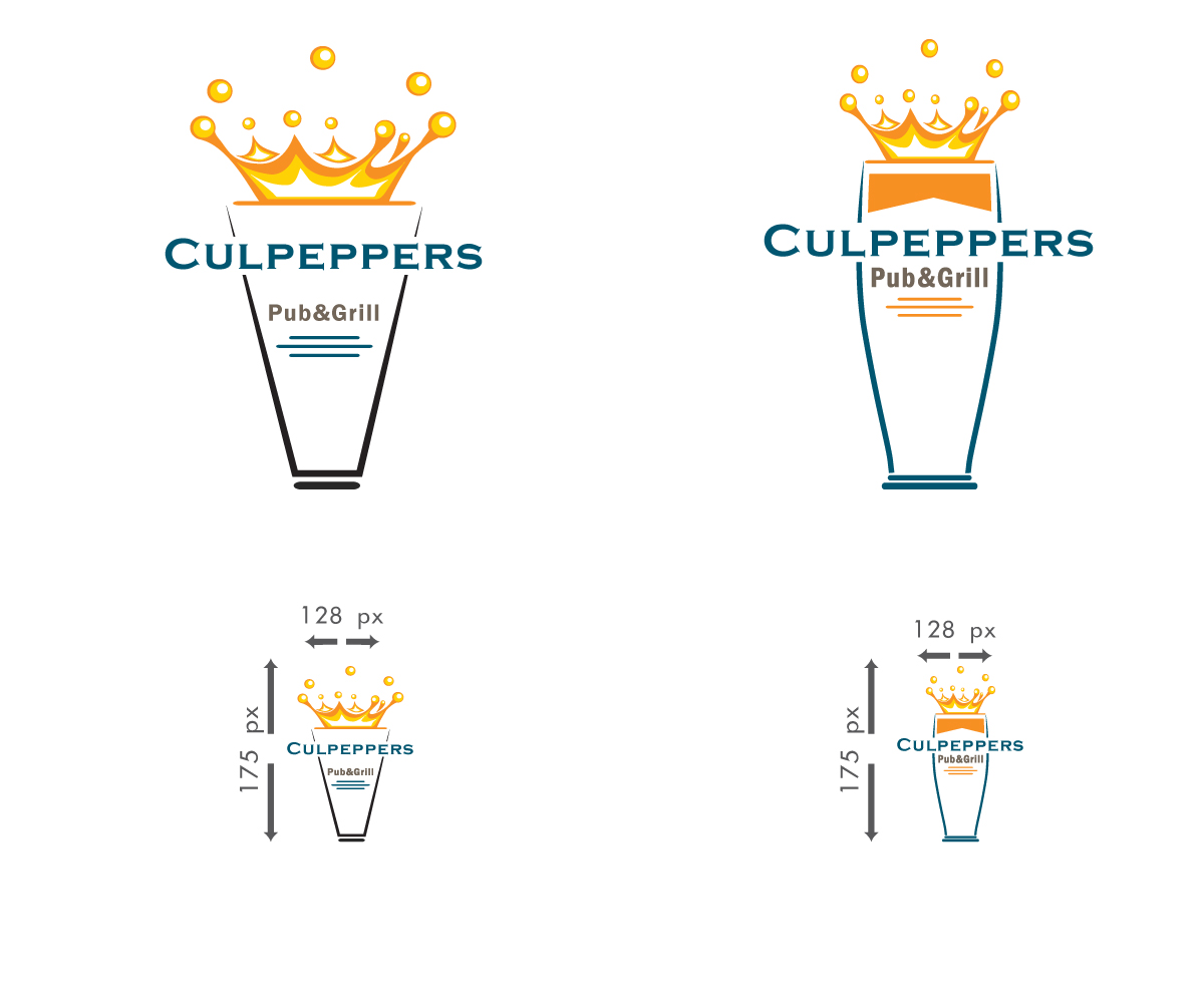 Logo Design by OnlineDesign for Culpeppers Pub & Grill  | Design #11120296