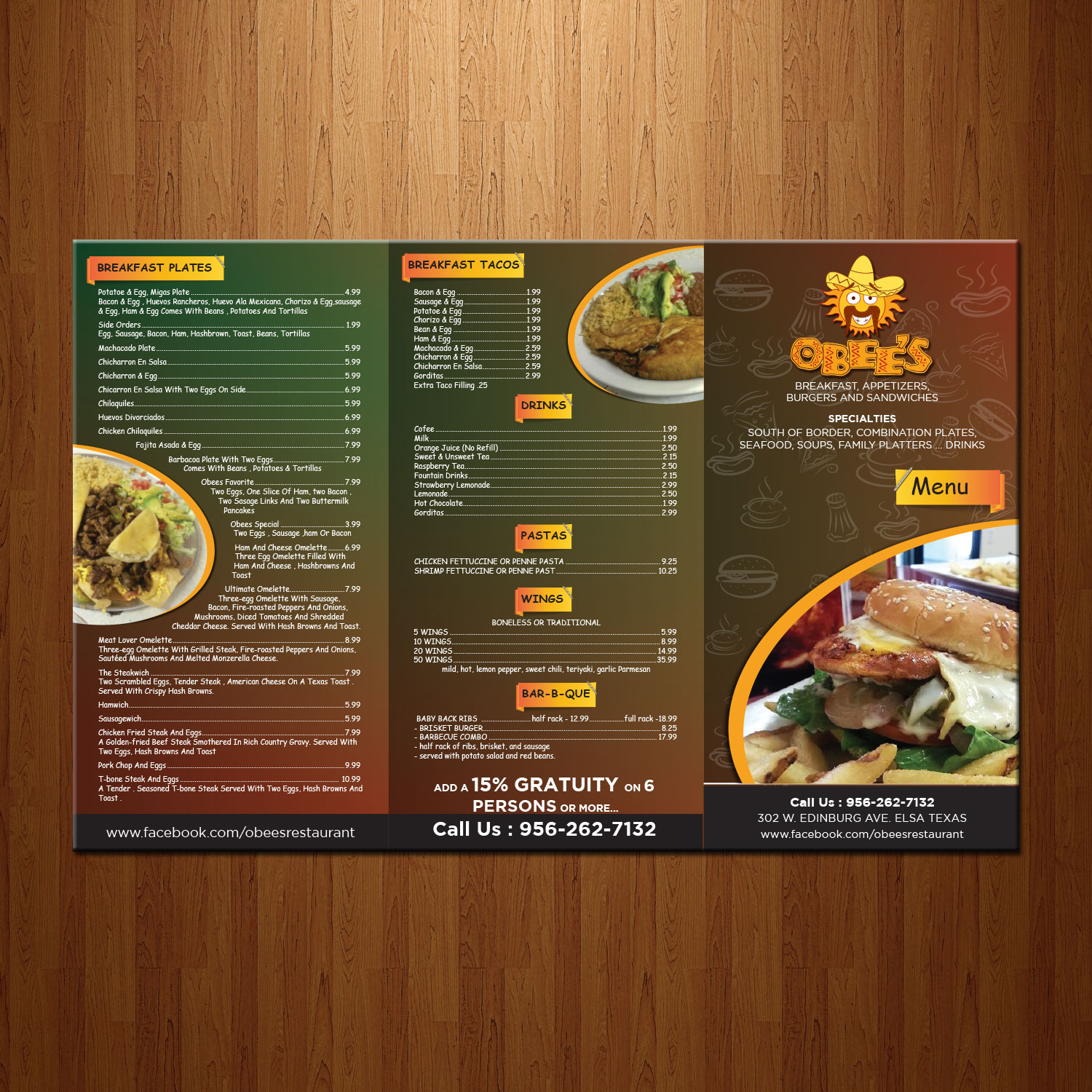 Design de Menu par theblueart pour ce projet | Design #10831252
