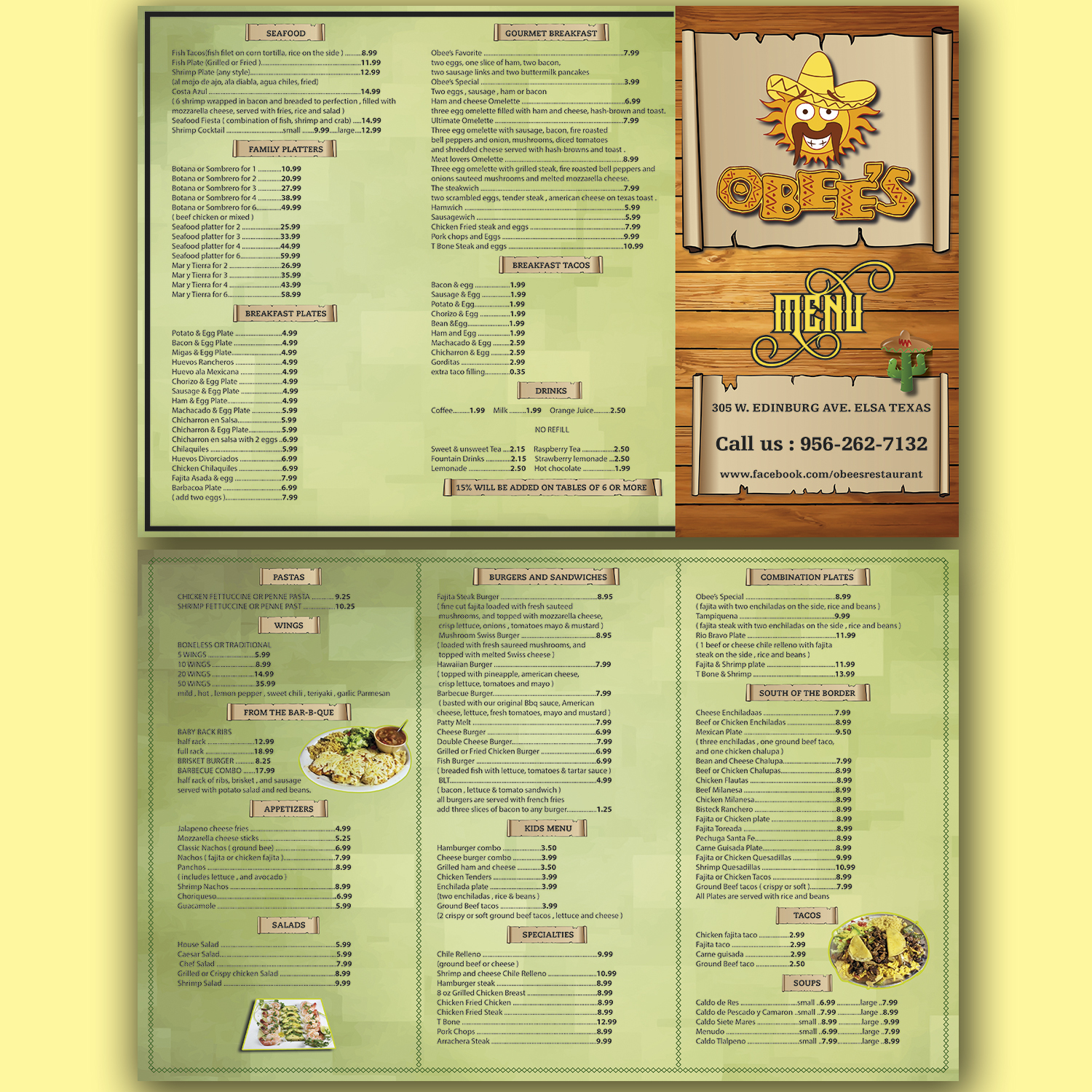 Menu Design by Wally_F for this project | Design #10897040