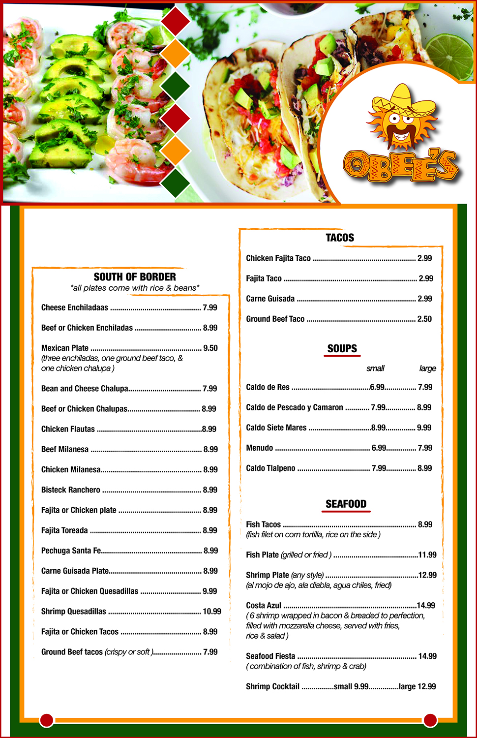 Menu Design by designbazaar. for this project | Design #10969411