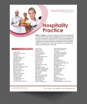 Flyer Design by MDesigns ™ for Hammond Young Immigration Law, LLC | Design: #10906966