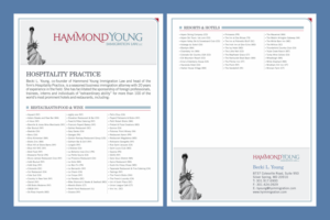 Hospitality Practice Brochure (for Immigration Law Firm) | Flyer Design by nadhisa87