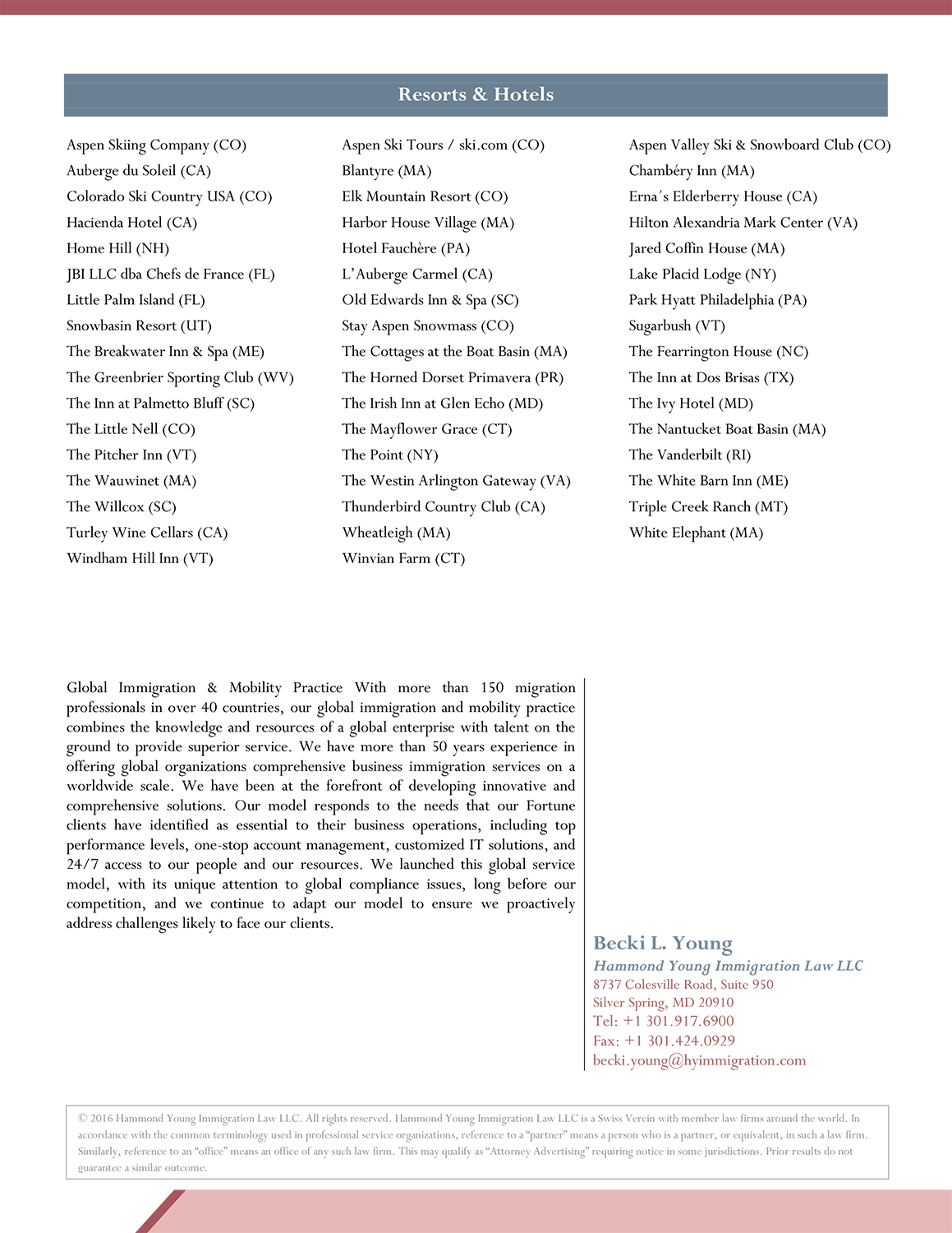 Flyer Design by Akshar Shailesh for Hammond Young Immigration Law, LLC | Design #10842410