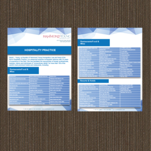 Flyer Design by Andifahmy1 for Hammond Young Immigration Law, LLC | Design: #10854358